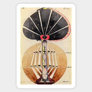 High Resolution Hilma af Klint The Tree Of Knowledge No 3 Series W 1915 Sticker